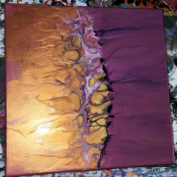 12x12 abstract acrylic painting - Picture 2 of 4